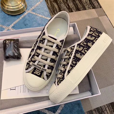 dior walk'n'dior canvas sneaker|christian dior platform sneakers.